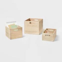 3 Compartment Light Wood Crate Natural - Brightroom™ 5 3 Compartment Light Wood Crate Natural - Brightroom™ -IRIS Storage Deals Store GUEST 1433e760 ccd4 4d74 8b8b fdcc848f7469