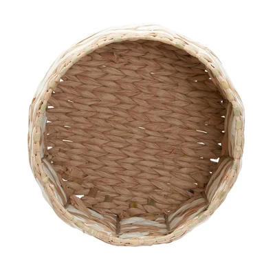 Household Essentials Basket With Handles Cattail And Paper Rope 1 Household Essentials Basket With Handles Cattail And Paper Rope