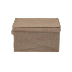 Household Essentials Set Of 2 Large Storage Boxes With Lids Latte Linen -IRIS Storage Deals Store GUEST 172a4b25 3ff8 4d0d 85a7 b4a889b7b969
