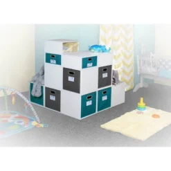 Niche Cubo Stackable Storage Organizer Cube White Wood Grain -IRIS Storage Deals Store GUEST 19c830b3 05e7 4d91 a591 468a4537c02b