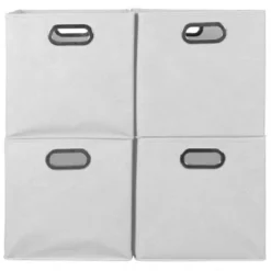 Niche Cubo 4pk Foldable Fabric Storage Bin With Label Holder White -IRIS Storage Deals Store GUEST 19d3c613 7bfe 4932 87b5 78b249356a23