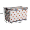 Bacati - Playful Fox Orange/Gray Storage Toy Chest