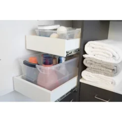 Rubbermaid Cleverstore Home Office Organization 16 Quart Clear Latching Stackable Plastic Storage Tote Container W/ Lid For Basement Or Garage, 6 Pack -IRIS Storage Deals Store GUEST 1abcec26 0799 4249 96dd 299aa6da6bef
