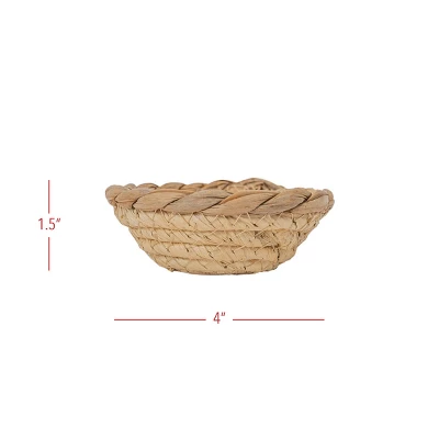Woven Dish Basket Natural Corn Husk & Seagrass By Foreside Home & Garden 5 Woven Dish Basket Natural Corn Husk & Seagrass By Foreside Home & Garden - Image 5