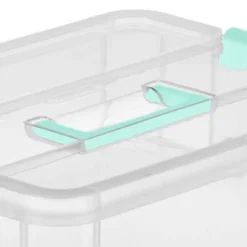 Sterilite Convenient Small Home 2-Tiered Layer Stack Carry Storage Box With Colored Accent Secure Latching Lid, Clear (4 Pack) 6 Sterilite Convenient Small Home 2-Tiered Layer Stack Carry Storage Box With Colored Accent Secure Latching Lid, Clear (4 Pack) -IRIS Storage Deals Store GUEST 1cda27c9 5d29 4ab2 98cf c942bd025017