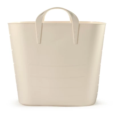 Life Story Tub 25L Tan Tub Basket 6.6 Gal Plastic Storage Tote Bin W/ Carry Handles, Tan (6 Pack) 3 Life Story Tub 25L Tan Tub Basket 6.6 Gal Plastic Storage Tote Bin W/ Carry Handles, Tan (6 Pack) - Image 3