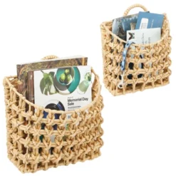MDesign Hyacinth Home Storage Wall Mount Basket, Set Of 2 15 MDesign Hyacinth Home Storage Wall Mount Basket, Set Of 2 -IRIS Storage Deals Store GUEST 1d76b787 b089 4d55 93b7 740f398edea6