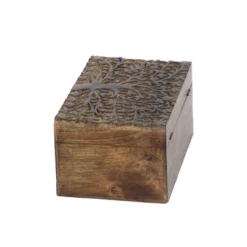 Set Of 3 Rustic Carved Mango Wood Boxes - Olivia & May 20 Set Of 3 Rustic Carved Mango Wood Boxes - Olivia & May -IRIS Storage Deals Store GUEST 1dfeafe7 0485 44a3 91fa 8c6f924cb7a6