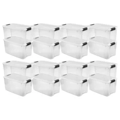 Sterilite 70 Quart Clear Plastic Stackable Storage Container Bin Box Tote With White Latching Lid Organizing Solution For Home & Classroom 17 Sterilite 70 Quart Clear Plastic Stackable Storage Container Bin Box Tote With White Latching Lid Organizing Solution For Home & Classroom -IRIS Storage Deals Store GUEST 1ea22655 3b56 442f 9554 8c76765d6052
