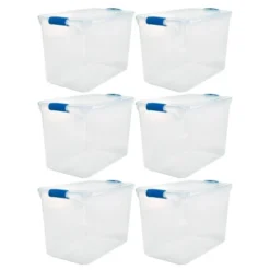 Homz Heavy Duty Modular Stackable Storage Tote Containers With Latching Lids -IRIS Storage Deals Store GUEST 1f7bd002 d3d4 4abf 94fb 3563bef79c23