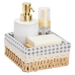 Farmlyn Creek Set Of 3 Rectangular Wicker Baskets For Organizing With Removable Fabric Liners, Rectangular Home Storage Bins For Pantry Items, 3 Sizes -IRIS Storage Deals Store GUEST 1fb19cfd 043f 4c9d 86fd 358ca5bb5534