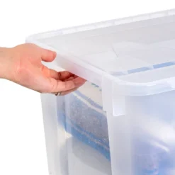IRIS 4pk 50qt Plastic Storage Totes With Wing Lid -IRIS Storage Deals Store GUEST 1fc5a882 4321 49e0 ae01 1be2e599dbbd