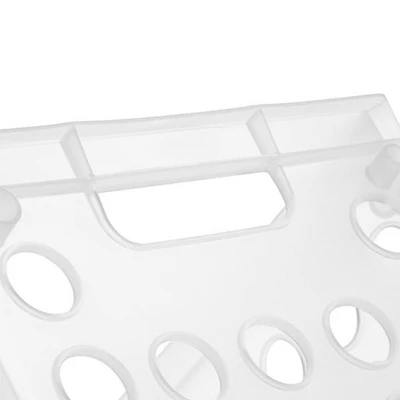 Sterilite Convenient Miniature Square Small Multi-Functional Storage Solution Organizing Crate, Clear (12 Pack) 3 Sterilite Convenient Miniature Square Small Multi-Functional Storage Solution Organizing Crate, Clear (12 Pack) - Image 3