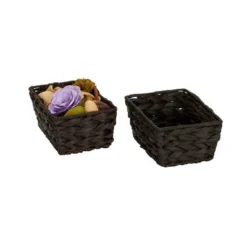 Household Essentials Set Of 4 Hyacinth Stained Baskets Brown 17 Household Essentials Set Of 4 Hyacinth Stained Baskets Brown -IRIS Storage Deals Store GUEST 20cf70f1 bc8f 41ca a47e 2cdfaabe89e6
