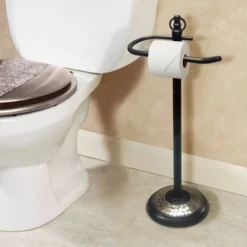 Freestanding Toilet Tissue Holder Bronze - Nu Steel -IRIS Storage Deals Store GUEST 20e1827b d93a 4fae ab5a 97e4d3803aa7