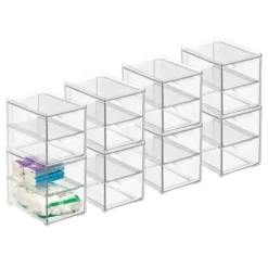 MDesign Plastic Stackable Bathroom Vanity Storage Organizer With Drawer 21 MDesign Plastic Stackable Bathroom Vanity Storage Organizer With Drawer -IRIS Storage Deals Store GUEST 215df7df 12f2 4eb4 8dcf baf9e2097bd9