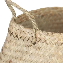 Seagrass Basket With Handles 12" X 19" Natural - Storied Home -IRIS Storage Deals Store GUEST 21bff9d8 1961 4efb 8816 5cde5ff0a155