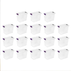 Sterilite 27 Quart ClearView Clear Plastic Stacking Storage Container -IRIS Storage Deals Store GUEST 22009d49 1b81 4869 9e33 055e229ef4a4