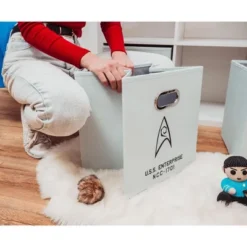 Ukonic Star Trek: The Original Series NCC-1701 Storage Bin Cube Organizers | Set Of 3 -IRIS Storage Deals Store GUEST 224a9f6d 8015 41ec b0f1 ba063d4e7ff2