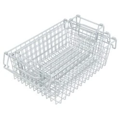 Set Of 3 Storage Bins - Basket Set For Toy, Kitchen, Closet, And Bathroom Storage - Small, Medium, And Large Shelf Organizers By Home-Complete (White) -IRIS Storage Deals Store GUEST 22ae868a 19d9 490d a8e3 1bdd9e8f2e14