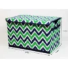 Bacati - MixNMatch Navy/Green Storage Toy Chest