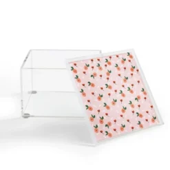 Hello Twiggs Peaches And Poppies Acrylic Box - Deny Designs