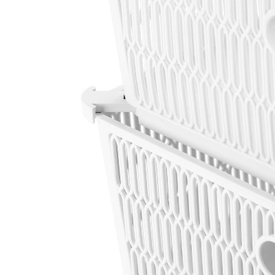 Simplify 2pk Large Slide And Stack Storage Shallow Totes White 2 Simplify 2pk Large Slide And Stack Storage Shallow Totes White - Image 2