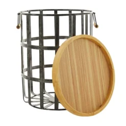 Set Of 2 Metal Storage Baskets Black - Olivia & May -IRIS Storage Deals Store GUEST 2388ff1b f07d 405c 905f 516c5bc7183f