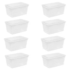 Sterilite 90 Quart Storage Box Container With Clear Base & White Lid -IRIS Storage Deals Store GUEST 23d3fa7d 9388 4c7c 9dc3 1d33edd2f842