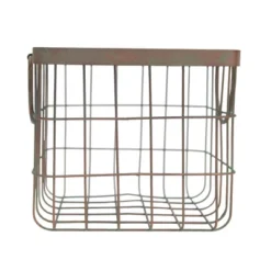 Patina Metal Basket - Foreside Home & Garden
