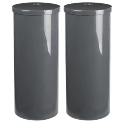 MDesign Toilet Tissue Roll Holder Canister Stand, Stores 3 Rolls, 2 Pack 21 MDesign Toilet Tissue Roll Holder Canister Stand, Stores 3 Rolls, 2 Pack -IRIS Storage Deals Store GUEST 2468ca3f 2773 4a4f a229 ba926fb0b0cb