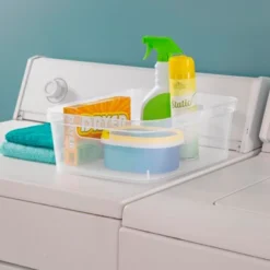 Sterilite 5.25 X 12.25 X 15 Inch Medium Modern Storage Bin W/ Comfortable Carry Through Handles & Banded Rim For Household Organization, Clear 24 Pack 6 Sterilite 5.25 X 12.25 X 15 Inch Medium Modern Storage Bin W/ Comfortable Carry Through Handles & Banded Rim For Household Organization, Clear 24 Pack -IRIS Storage Deals Store GUEST 24e45d24 1e6b 41d9 b2f6 f3214eefa4af 1