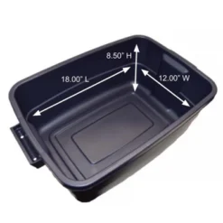 Rubbermaid Roughneck 10 Gallon Rugged Storage Tote In Dark Indigo Metallic With Lid And Handles For Home, Basement, Garage, (6 Pack) -IRIS Storage Deals Store GUEST 24ff18a3 ee3d 435f b111 57f96b54bfee