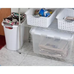 Sterilite Single 48-Quart Clear Hinged Lid Storage Tote Box Container With Attached Hinged Lids For Home Organization, (12 Pack) -IRIS Storage Deals Store GUEST 251f6045 8281 4848 abed e922e6d3bc13