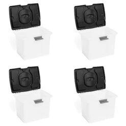 Gracious Living Portable Stackable File Storage Caddy W/ Comfort Grip Handles And Accessory Compartment, For Letter Size Hanging File Folders -IRIS Storage Deals Store GUEST 256f4d8b 73d8 4211 b1e7 8d369af7b03e