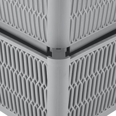 Simplify 2pk Large Slide And Stack Storage Shallow Totes Gray 2 Simplify 2pk Large Slide And Stack Storage Shallow Totes Gray - Image 2