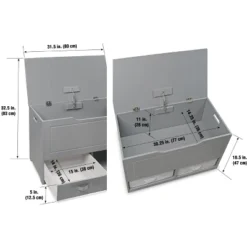 Up And Down Toy And Storage Box And Bench With Two Baskets - Gray -IRIS Storage Deals Store GUEST 2601b778 cea8 46c5 96d0 4dfce7cf80a9