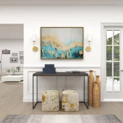 Set Of 2 Ceramic Vase With Star Patterns Dark Blue - Olivia & May -IRIS Storage Deals Store GUEST 269919b2 8631 46a0 9e03 1c27902774f2