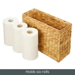 MDesign Hyacinth Rice Weave Toilet Tank Bathroom Storage Basket Bin 8 MDesign Hyacinth Rice Weave Toilet Tank Bathroom Storage Basket Bin -IRIS Storage Deals Store GUEST 26ea1758 3316 4df3 b7b4 2df934d5ab56
