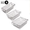 Set Of 3 Storage Bins - Basket Set For Toy, Kitchen, Closet, And Bathroom Storage - Small, Medium, And Large Shelf Organizers By Home-Complete (Brown)