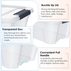 Costway 12 Pack Latch Stack Storage Box Tubs Bins Latches Handles -IRIS Storage Deals Store GUEST 2737252c c67c 4f36 a719 8357374d98c7