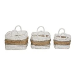 2pk Wood Natural Storage Baskets White - Olivia & May -IRIS Storage Deals Store GUEST 276683d6 9768 4cde 9d9a 0ea8618ad93a