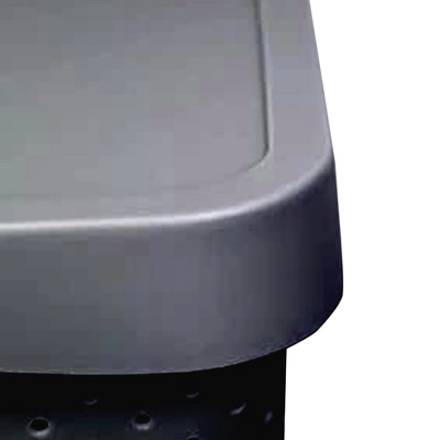 HANAMYA 11 Liter Stackable Lidded Storage Container Multipurpose Bins With Handles For Home And Office Organization, Gray (Set Of 6) 2 HANAMYA 11 Liter Stackable Lidded Storage Container Multipurpose Bins With Handles For Home And Office Organization, Gray (Set Of 6) - Image 2