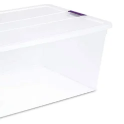 Sterilite 110-Quart Capacity Clear Storage Tote W/ Secure Latch Handles -IRIS Storage Deals Store GUEST 279f01f4 d547 4f97 a50f 4bbc79cac5f9