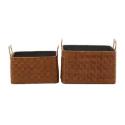 Set Of 2 Leather Magazine Holder - Olivia & May 9 Set Of 2 Leather Magazine Holder - Olivia & May -IRIS Storage Deals Store GUEST 27b29c0f e16b 4eb8 96bc 47e7e1ebc817