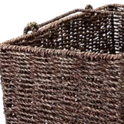 Hastings Home Handmade Woven Wicker Staircase Basket - Brown 9 Hastings Home Handmade Woven Wicker Staircase Basket - Brown -IRIS Storage Deals Store GUEST 285f066b 73ad 46e0 8f2a 5886cde7c6c0 1