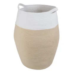 Home-Complete Cotton Rope Laundry Basket -IRIS Storage Deals Store GUEST 2863cd92 c0b2 4992 b7f0 46c8a773bec4