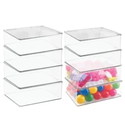 MDesign Plastic Stackable Toy Storage Bin Box With Lid, 8 Pack - Clear 30 MDesign Plastic Stackable Toy Storage Bin Box With Lid, 8 Pack - Clear -IRIS Storage Deals Store GUEST 28768ae8 8773 400d 975f 9d0401b586ee