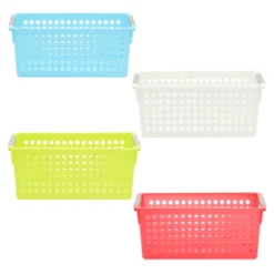 Farmlyn Creek 4 Pack Plastic Storage Baskets Bins With Handles For Shelves, Closet Organizer, 4 Colors 10 Farmlyn Creek 4 Pack Plastic Storage Baskets Bins With Handles For Shelves, Closet Organizer, 4 Colors -IRIS Storage Deals Store GUEST 2904d5f8 3495 484b 8121 d88984634025