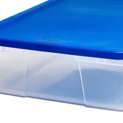 Homz 28 Quart Snaplock Clear Plastic Storage Tote Container Bin With Secure Lid And Handles For Home And Office Organization, Blue (2 Pack) 6 Homz 28 Quart Snaplock Clear Plastic Storage Tote Container Bin With Secure Lid And Handles For Home And Office Organization, Blue (2 Pack) -IRIS Storage Deals Store GUEST 29c924a3 dea8 4a08 9c41 8dd59bb801a4